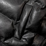 FUBU-Faux Leather Puffer Jacket