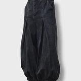 AG-Unbalance Long Tuck Denim Balloon Pants/アングラン アンバランスロングタックデニムバルーンパンツ