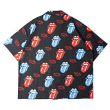 【The Rolling Stones×JACKROSE】 総柄･リップス&タン SSシャツ