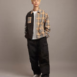 GA CHECK＆SUEDE SEPARATE SHIRTJKT