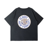 Schott/ショット 短丈 CIRCLE EAGLE COMPACT SS T-SHIRT