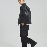 SCHOTT-LEATHER COACH JACKET