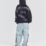 GA MOHAIR EMBLEM総柄 KNIT