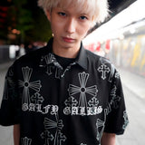 【GALFY×GALLIS ADDICTION】別注十字架わんわん柄SSシャツ
