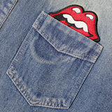 B-TRS PRINT DENIM SHIRTS