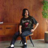 【The Rolling Stones×JACKROSE】 切替･ラインストーン･SSTEE