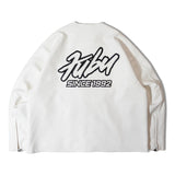 FUBU-Faux Leather Racing Jacket