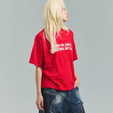 JE-クロップド丈・ロゴ SS TEE