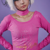 GALFY/ガルフィー キラキラQUEEN ロンTee