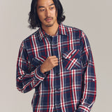 JE HEAVY FLANNEL CHECK WORK SHIRTS