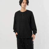 SEABEES/シービーズ TCワッフル ヘンリーネック・LSTEE
