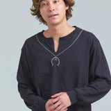 THRIFTY LOOK/スリフティールック NAJA PENDANT EMB LS TEE