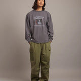 SCHOTT-COLOR FLOCKY BULLDOG LS　TEE