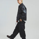 SCHOTT-LEATHER COACH JACKET