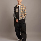 GA CHECK＆SUEDE SEPARATE SHIRTJKT