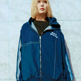 GA 切替DENIM ZIP HOODIE