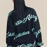 GA JQ-FLOWER＆LOGO KNIT