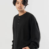 SEABEES/シービーズ TCワッフル ヘンリーネック・LSTEE
