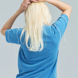 Healthknit/ヘルスニット INDIGO HENLEY NECK SHORT SLEEVE TEE