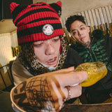 GALFY/ガルフィー ピアス付きうさ耳ニット帽