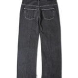 JE-FRINGE DENIM PANTS