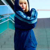 GA 切替DENIM ZIP HOODIE