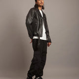 JE LAMB LEATHER DOUBLE RIDERS 24
