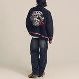 B-TRS SHAGGY KNIT JQ CARDIGAN