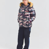 GA SHINY FUR PUFF-JACKET