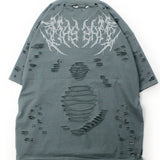 GALFY/ガルフィー 闇に溶かされし犬ダメージ SS Tee