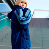 GA 切替DENIM ZIP HOODIE