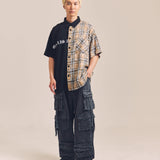 GA DENIM PARACHUTE CARGO PANTS