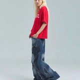 JE-クロップド丈・ロゴ SS TEE
