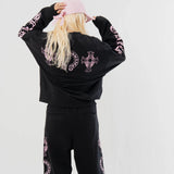 GA Cross 刺繍-Print Crew