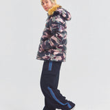 GA SHINY FUR PUFF-JACKET