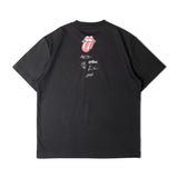 【The Rolling Stones×JACKROSE】 シルケット天竺・ロゴ・ラインストーンSSTEE