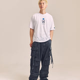 GA DENIM PARACHUTE CARGO PANTS