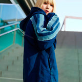 GA 切替DENIM ZIP HOODIE