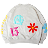 GA SUEDE POP-MOTIF CREW