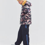 GA SHINY FUR PUFF-JACKET