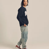 CH-REVERSE WEAVE CREW NECK SWEAT