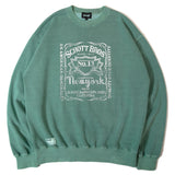 SCHOTT-SQUARE LOGO CREW SWEAT
