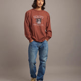 SCHOTT-COLOR FLOCKY BULLDOG LS　TEE
