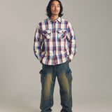 JE HEAVY FLANNEL CHECK WORK SHIRTS