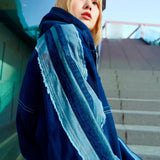 GA 切替DENIM ZIP HOODIE