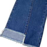 JE-FRINGE DENIM PANTS