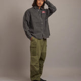 B-TRS PRINT DENIM SHIRTS
