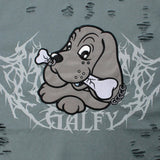 GALFY/ガルフィー 闇に溶かされし犬ダメージ SS Tee