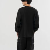 SEABEES/シービーズ TCワッフル ヘンリーネック・LSTEE