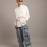 GA DENIM PARACHUTE CARGO PANTS